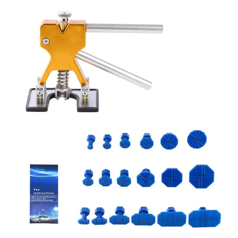 DentFix Pro complete kit — lifter, glue tabs, and instructions